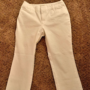 St. John's Bay petite stretch women's white pants